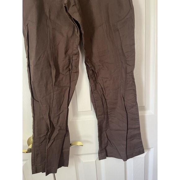 Fresh Produce Brown Beach Linen Blend Pants Women Size Medium - Picture 5 of 6